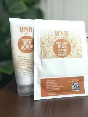 Organic Rice Brightening Glow Kit Rice Scrub
