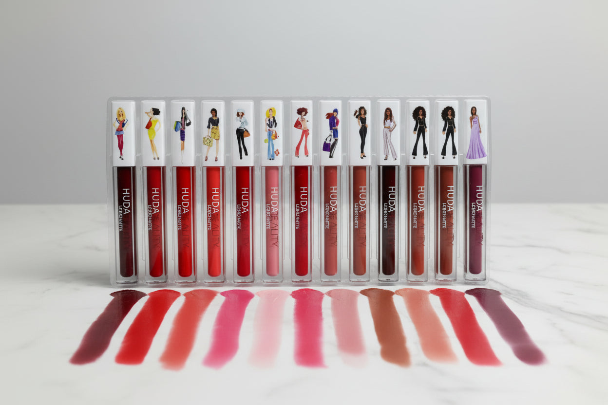 Huda Beality Matte Lip gloss waterproof long lasting- Pack of 12