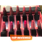 Huda Beality Matte Lipstick - Creamy & Long Lasting Lipstick - Pack of 12