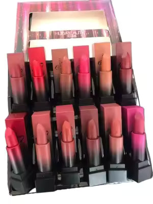 Huda Beality Matte Lipstick - Creamy & Long Lasting Lipstick - Pack of 12