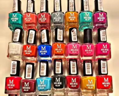 Pack of 6 & 12 - Peel Off Nail Paints