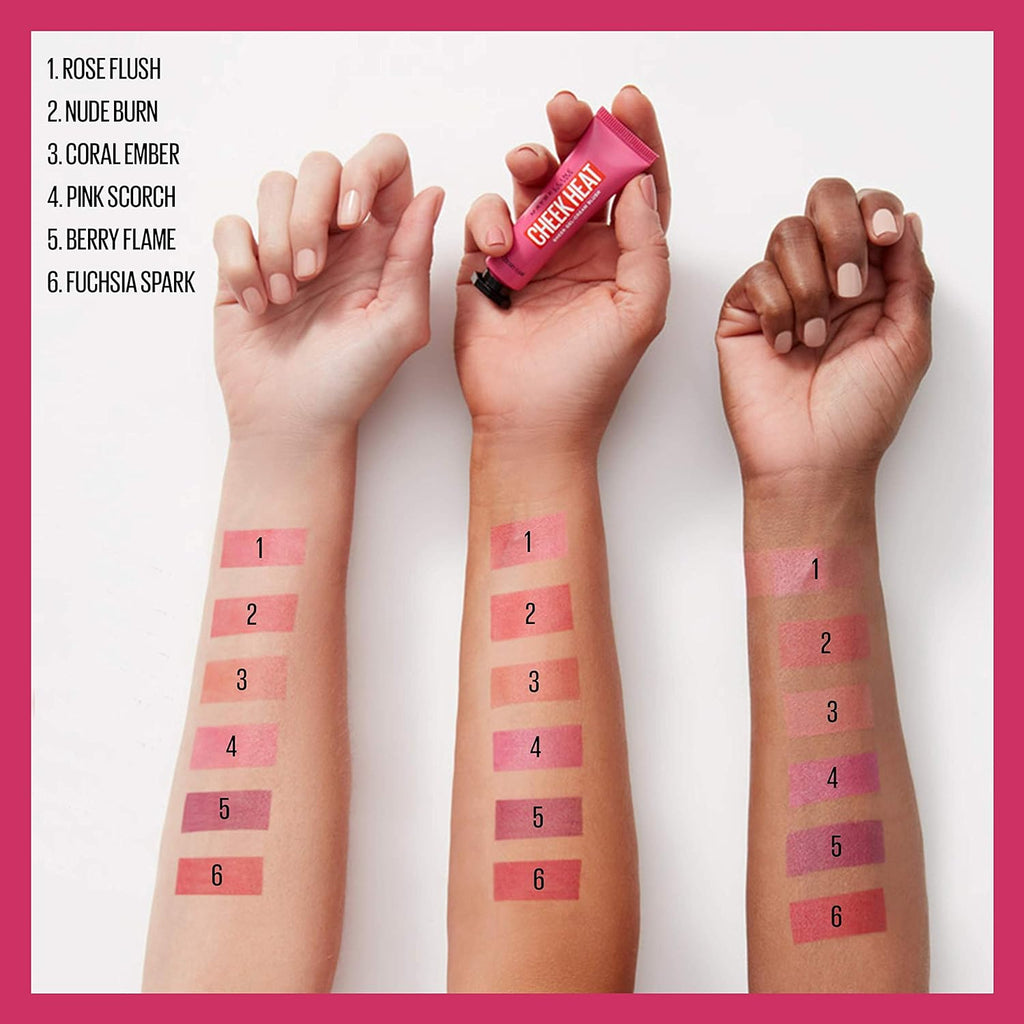 warda beauty cheek blush ,cheak heat tint Pack of 6