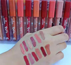 Flormar Lip gloss -superb long lasting waterproof matte lipgloss nude Red- Pack of 12