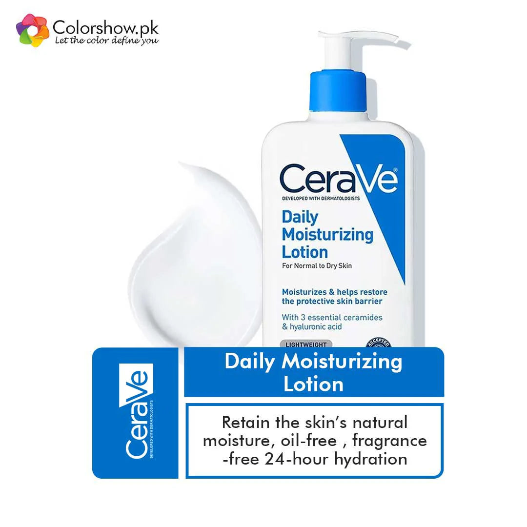 CeraVe Daily Moisturizing Lotion 236ml – Lightweight Hydrating Body & Face Moisturizer