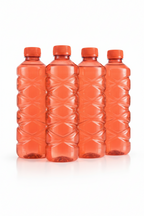 Pack of 4 Clear Plastic Water Bottles for Fridge – Protein Shaker & Sports Bottles with Lid | BPA-Free Transparent Drinking Bottles for Gym, School, College, Travel & Outdoor Activities