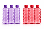 Pack of 4 Clear Plastic Water Bottles for Fridge – Protein Shaker & Sports Bottles with Lid | BPA-Free Transparent Drinking Bottles for Gym, School, College, Travel & Outdoor Activities