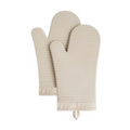 KitchenAid 7.5"x13" Silicone Oven Mitts - Waterproof & Non-Slip Grip 2 Pack Set