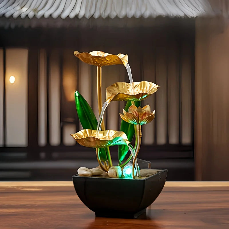 Small Indoor Water Fountain - Automatic Circulation Humidifier for Relaxation