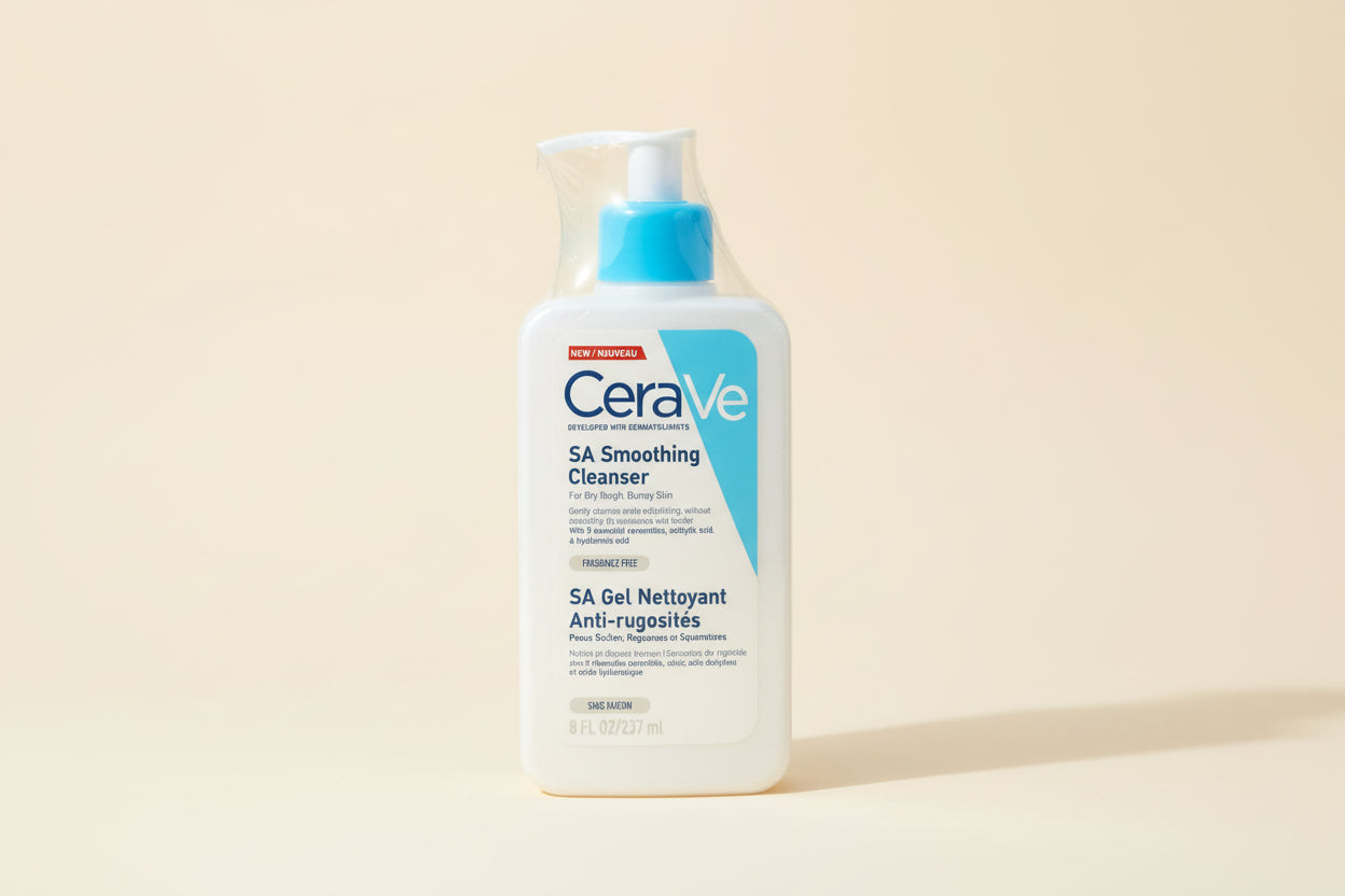 CeraVe SA Smoothing Cleanser 237ml – Salicylic Acid Exfoliating Face & Body Cleanser