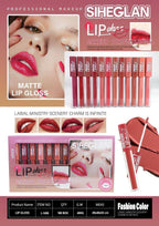 Flormar Lip gloss -superb long lasting waterproof matte lipgloss nude Red- Pack of 12