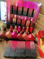 Huda Beality Matte Lipstick - Creamy & Long Lasting Lipstick - Pack of 12