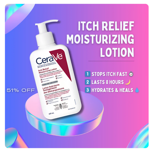 CeraVe Itch Relief Moisturising Lotion – Soothing Hydration for Dry & Itchy Skin