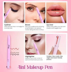 4-in-1 Makeup Pencil – Multi-Functional Beauty Pen (Eyebrow, Eyeliner, Lip Liner & Highlighter)