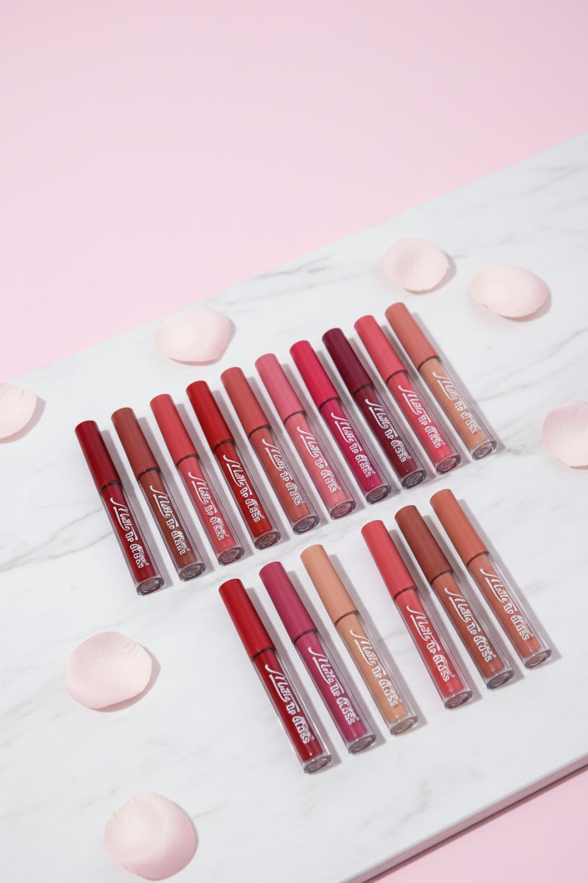 Flormar Lip gloss -superb long lasting waterproof matte lipgloss nude Red- Pack of 12