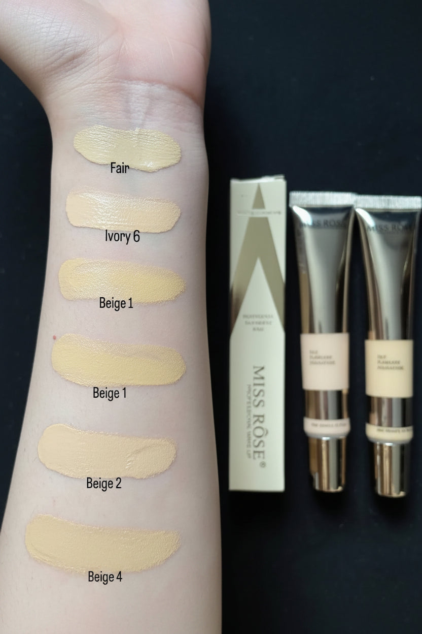 Original Miss Rose Silk Flawless Foundation Base – High Coverage Smooth Finish Makeup