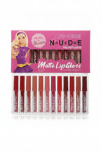 Flormar Lip gloss -superb long lasting waterproof matte lipgloss nude Red- Pack of 12